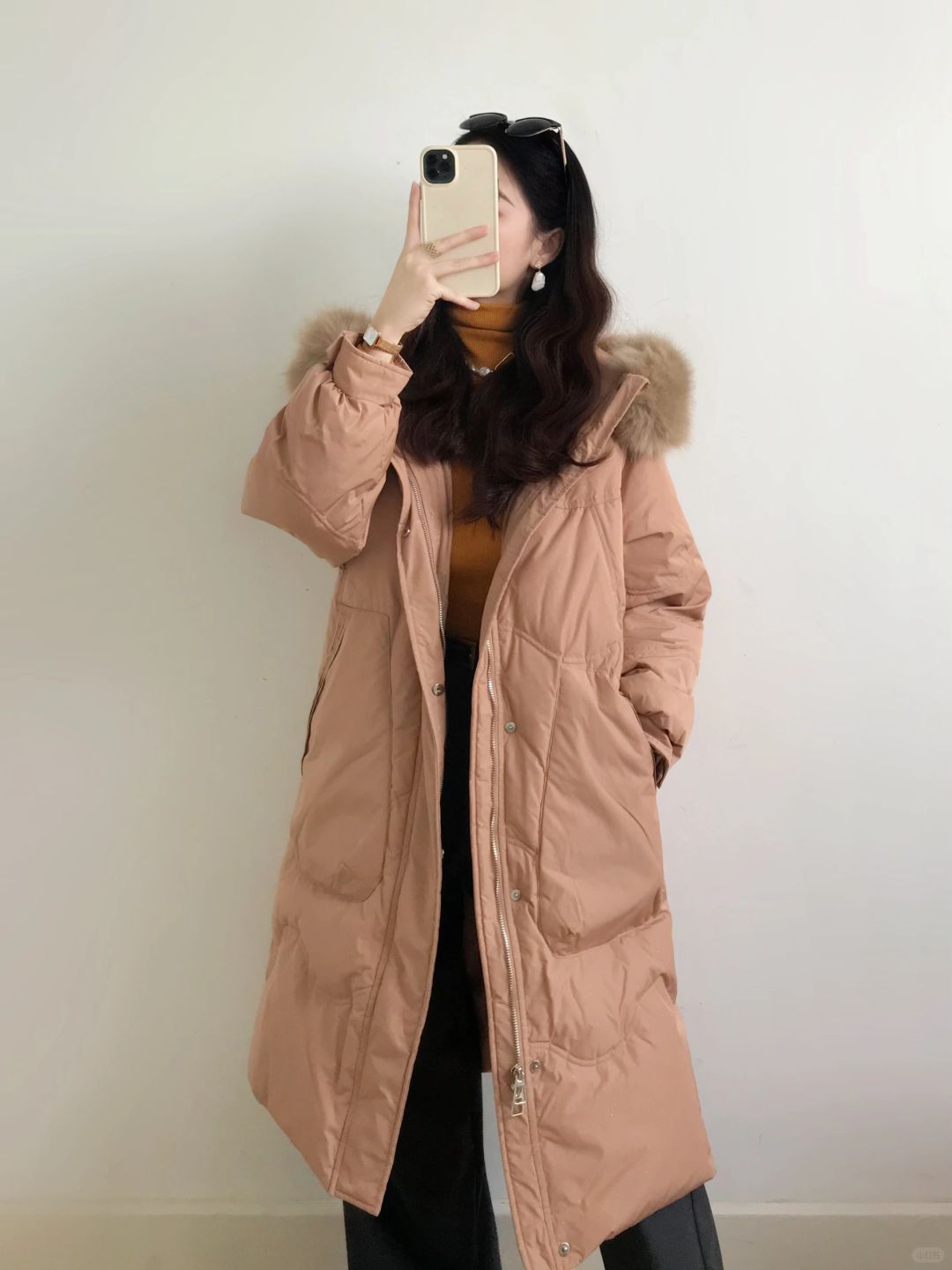 芜湖，好温柔耶！找到了适合小个子的长羽绒服