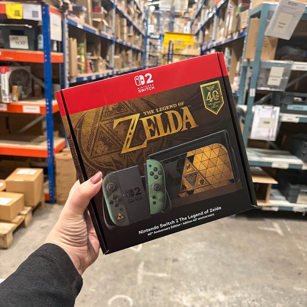 [努力]《塞尔达传说》40周年Switch主机、配件已在线下门店陆续到货，你的订