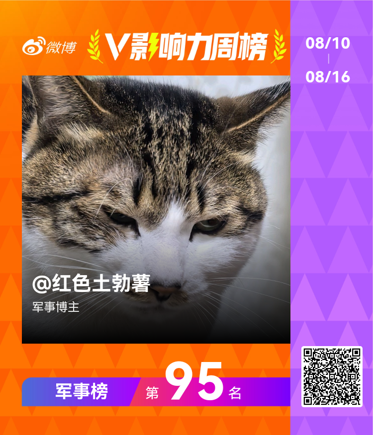 【V影响力榜 2026年第33周】噫好，我又中了