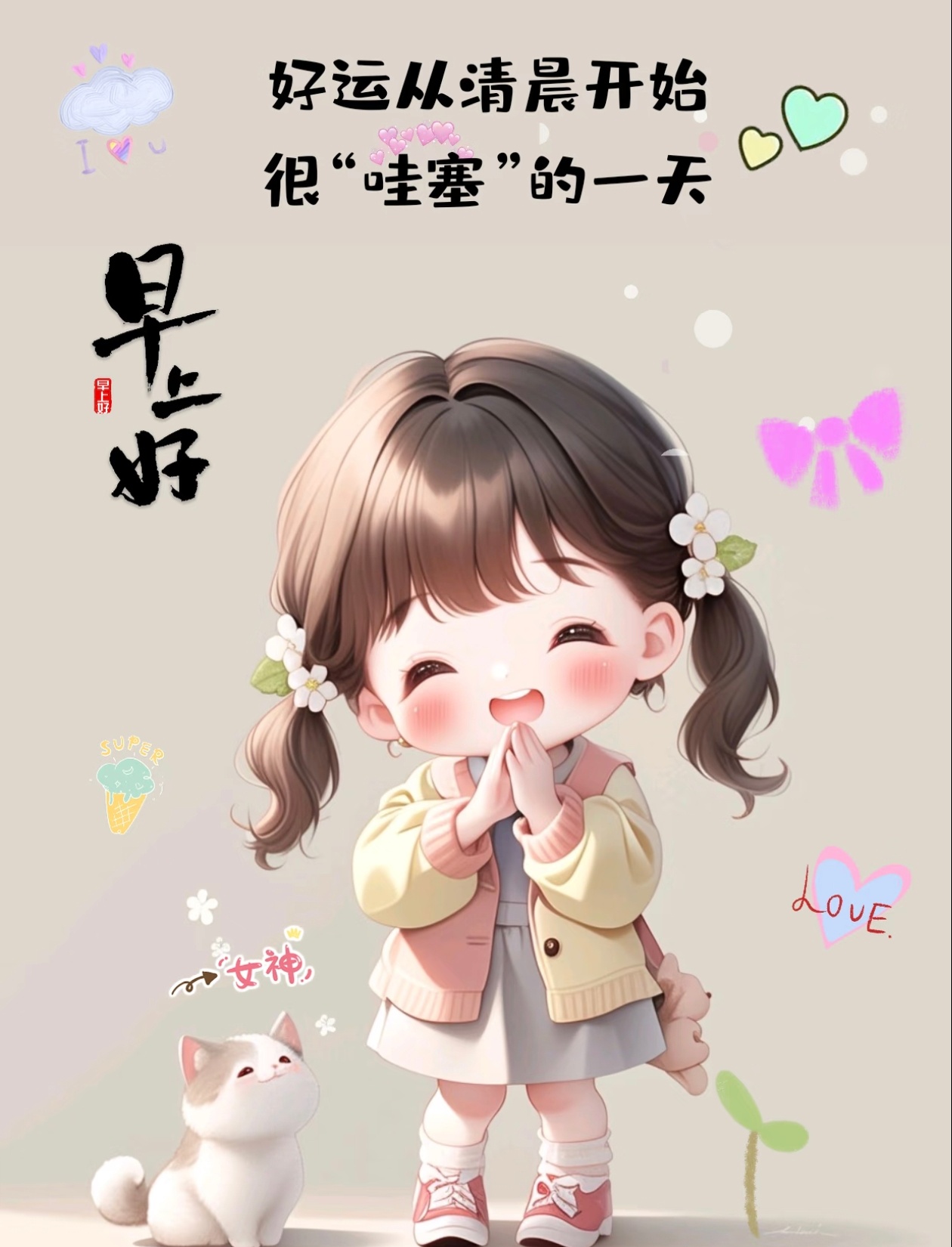 早安！新的一天新的开始~愿一切的美好都会如期而至。 