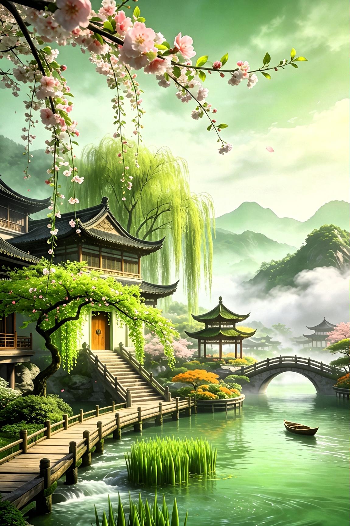 以诗入春，定格美好：一首《春日美景》，赴马年繁花之约！

 
友友们！春光正浓，