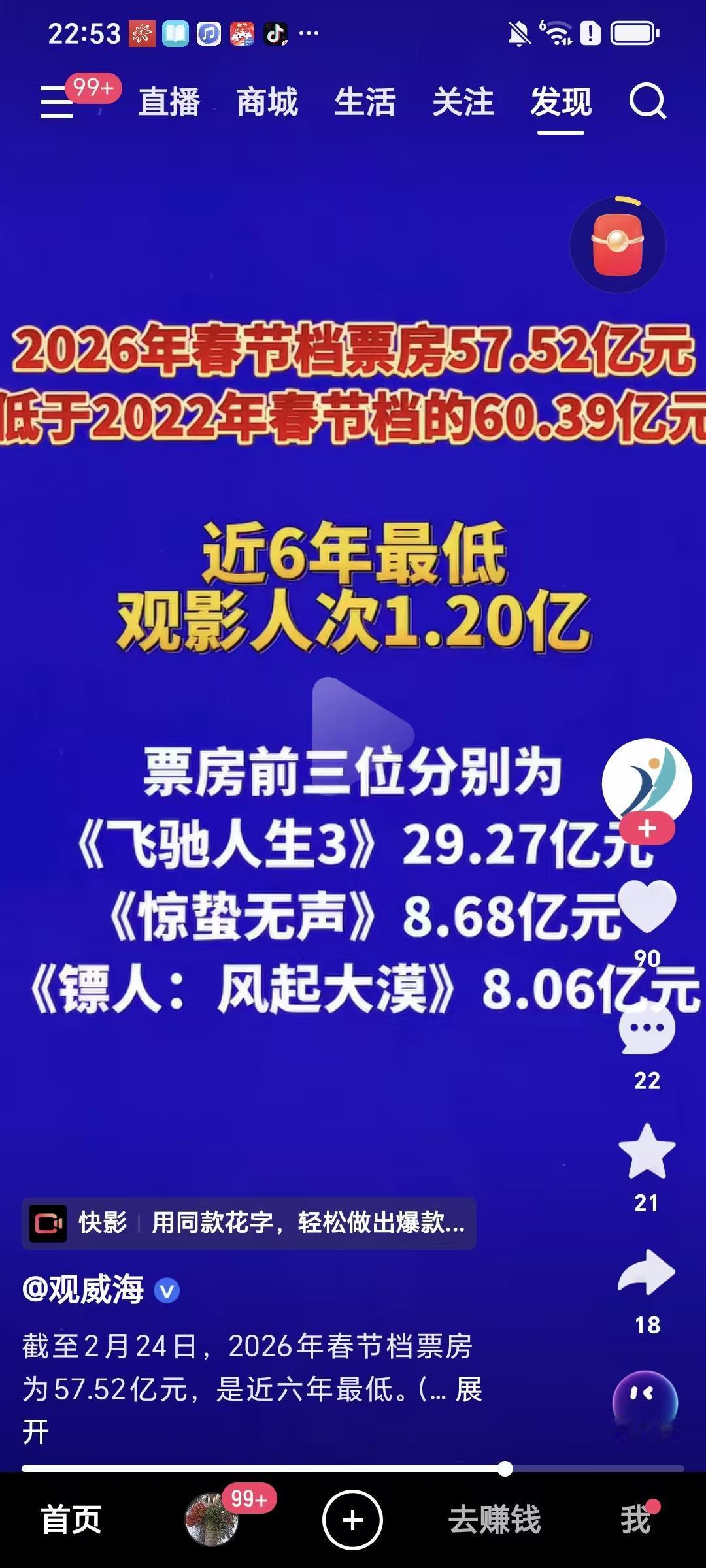 实话实说，我今年是很多年来第一次没有看春节档电影。一个原因是，今年这几部主流电影