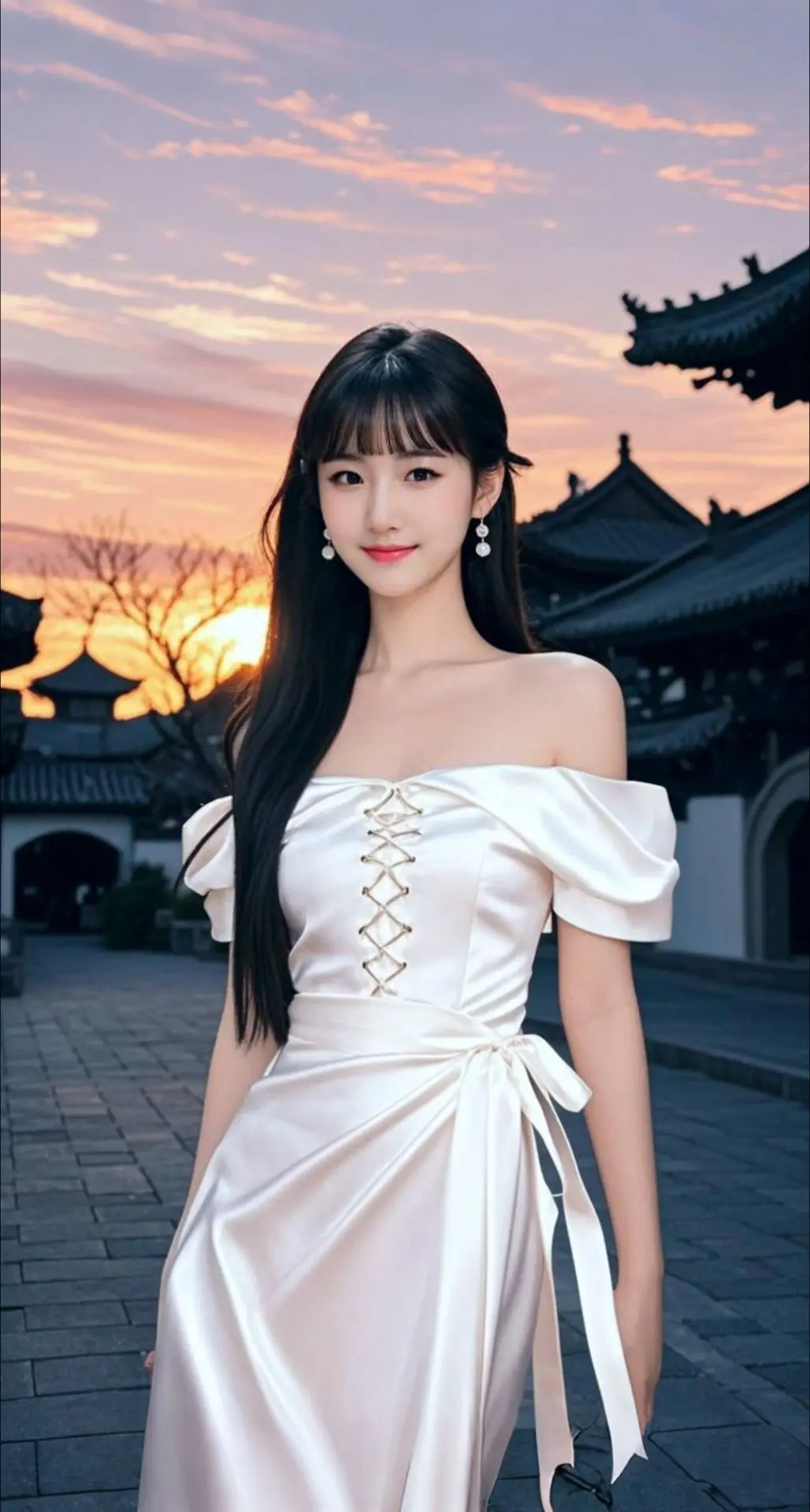 AI扩图 AI夕巷佳人