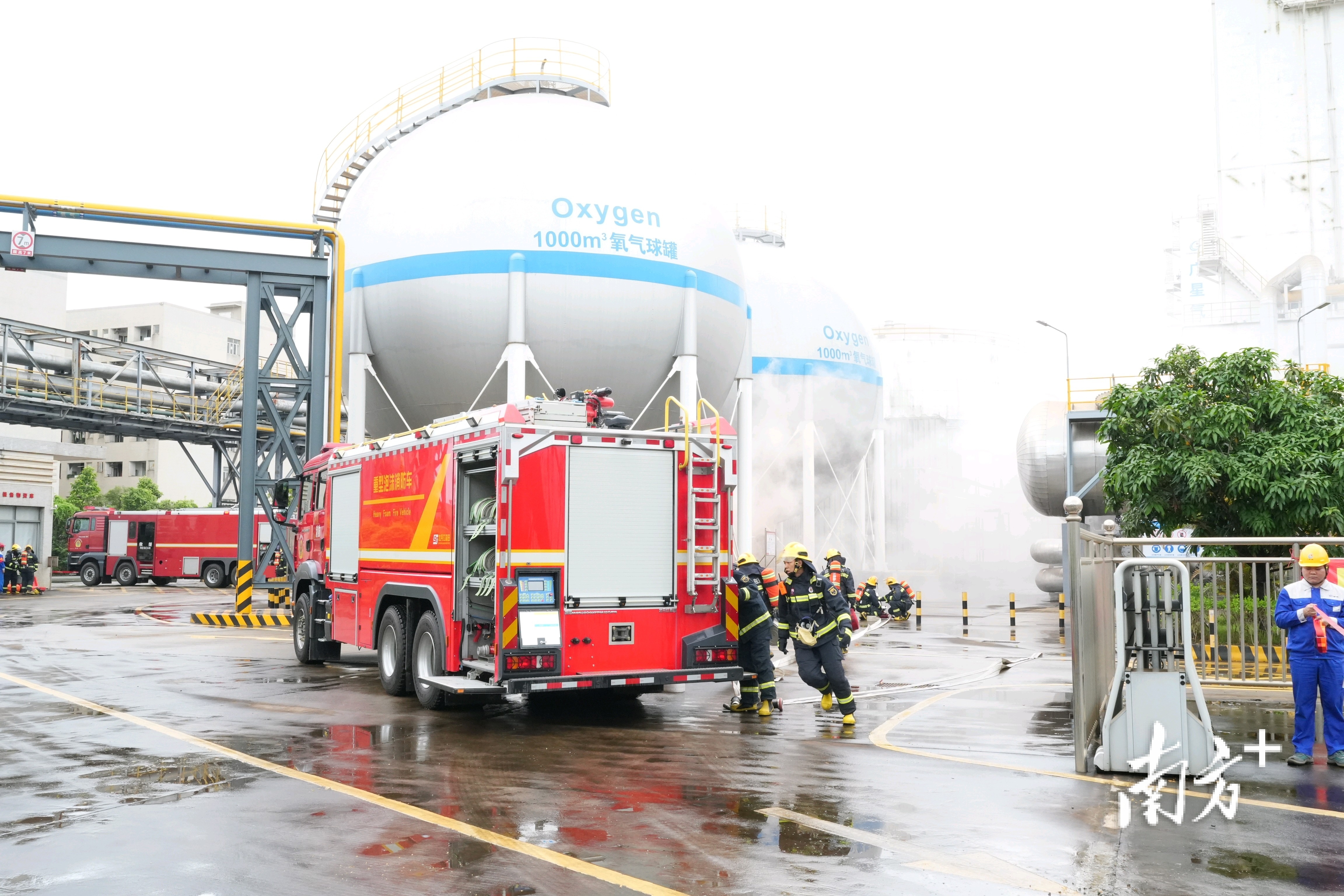 阳江滨海新区（阳江高新区）开展2024年安全生产月政企联合应急救援演练