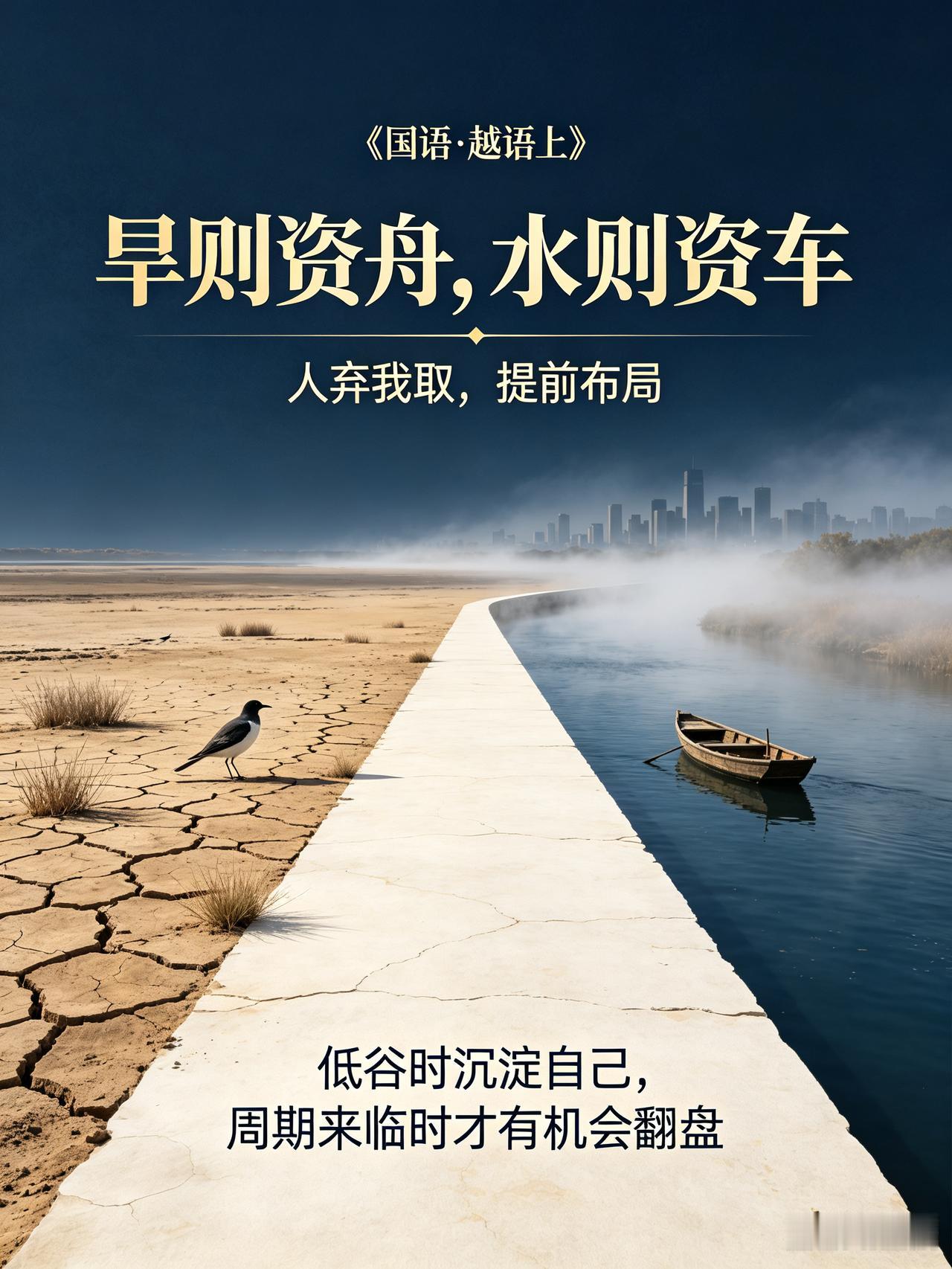 读懂“旱则资舟，水则资车”，治好当下所有人的就业焦虑
 
最近行情下行、就业内卷