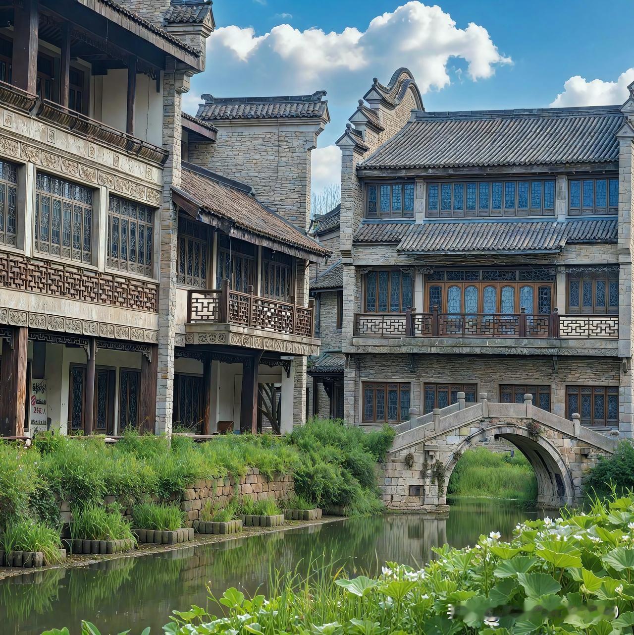 周末闲逛，偶遇一处古色古香的建筑，瞬间被吸引。那建筑飞檐斗拱，木质的门窗上雕刻着