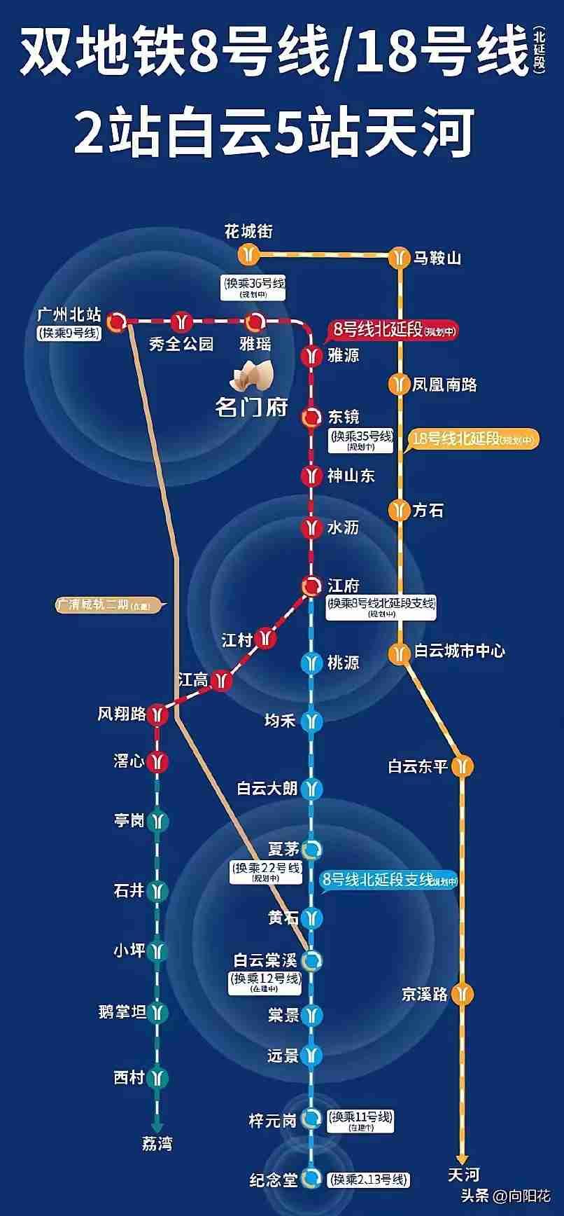 广州这两条地铁线规划一出来，不少人盯着雅瑶、神山的房价直咂嘴——现在2万/平的房