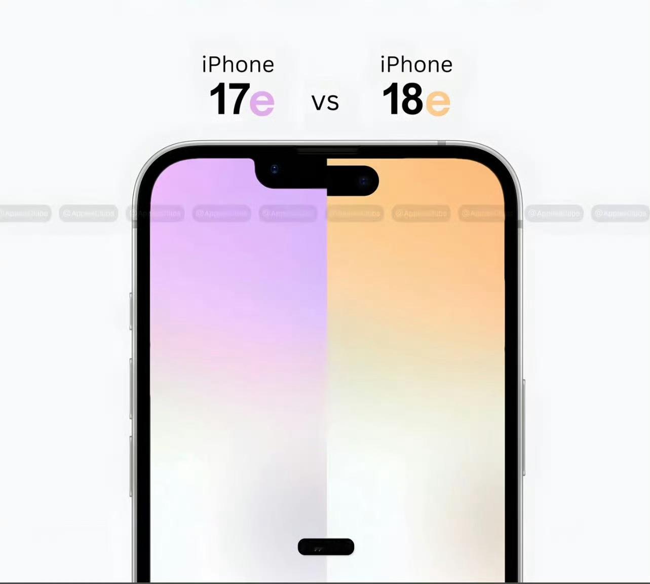 iPhone18e曝光iPhone 18e终于是要把刘海变成灵动岛了但依然60H