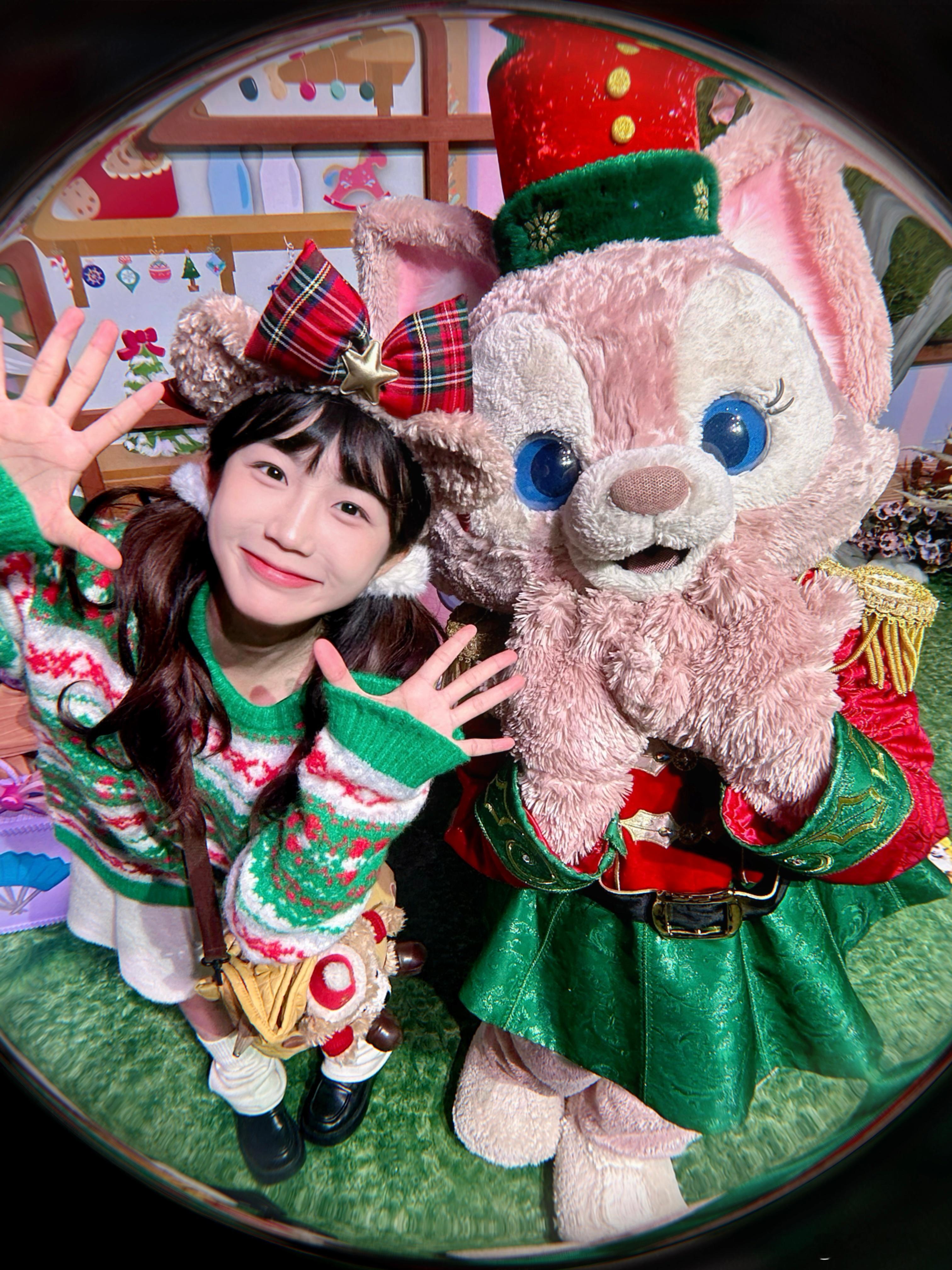 圣诞节和贝尔拍出人生照片了！！！🦊🎄🦌✨  