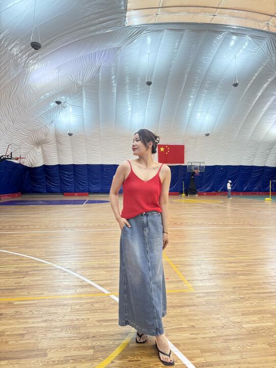 178cm160斤超爱的牛仔半裙 高妹加长