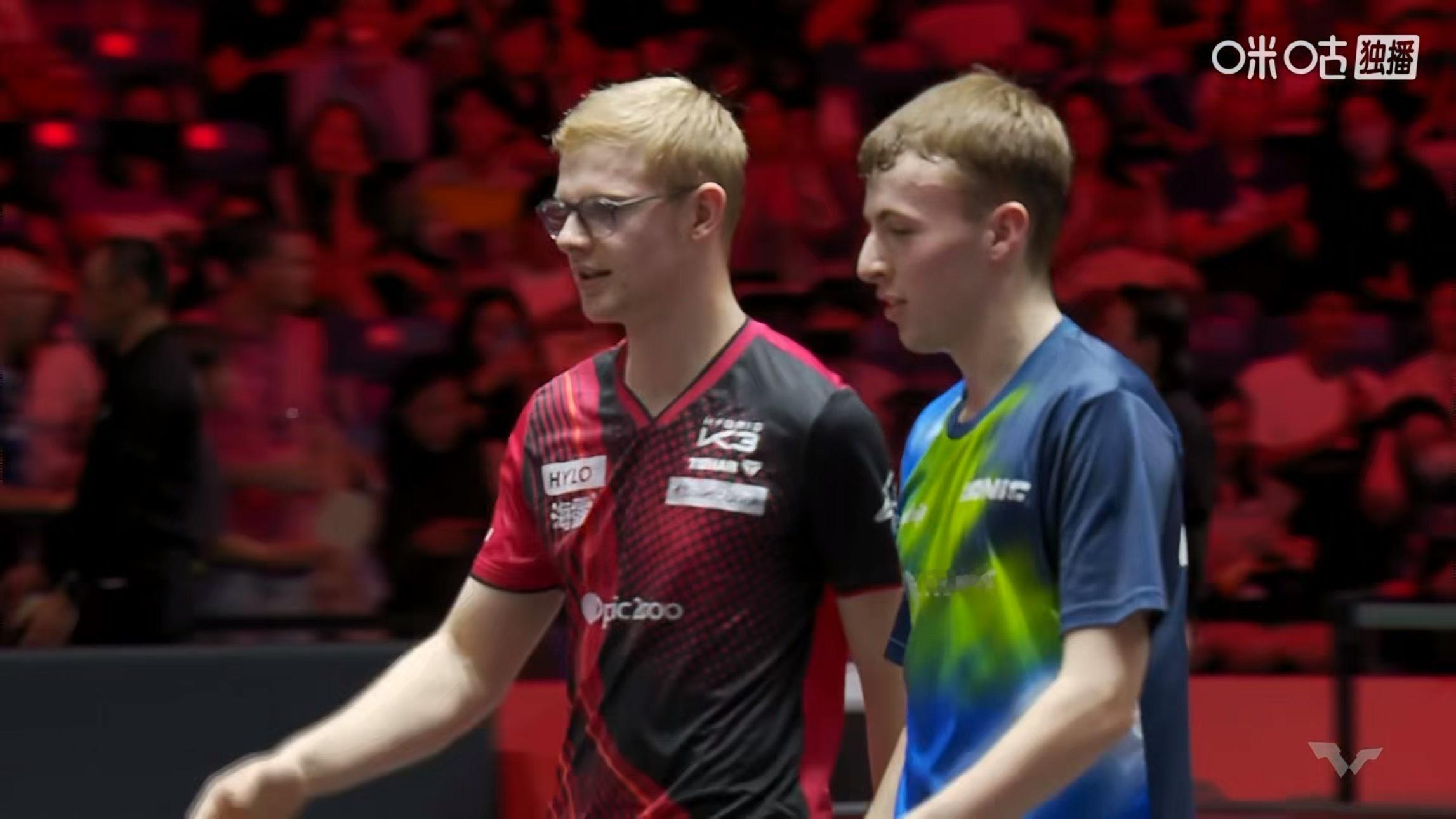 F勒布伦3比0科顿(11-8，12-10，11-6)晋级WTT新加坡大满贯202