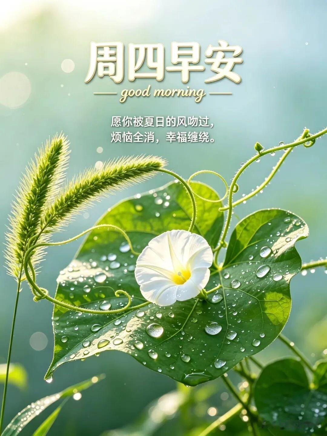 🌼²⁰²⁶/₀₆.₂₅ ᵕ̈周四｜早安祝福💕🍃🍎🐎
揽一缕夏风驱散烦闷