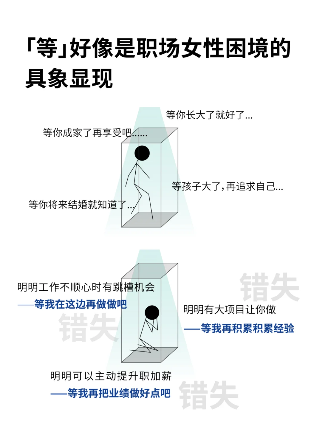 我发现很多职场女性都陷入一种「等待困境」