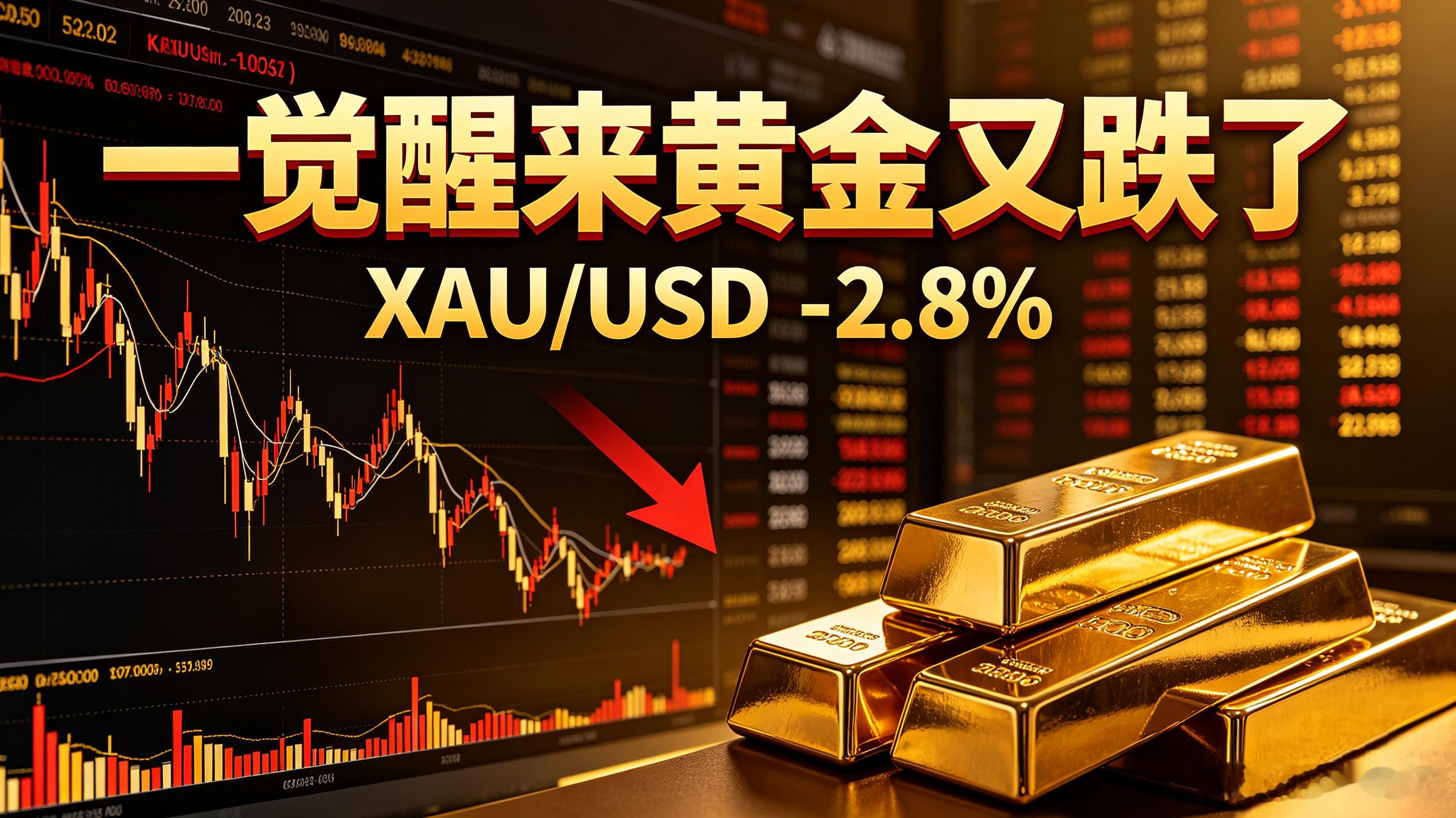 一觉醒来黄金又跌了一觉醒来，黄金又跌了，不少人慌了。但在我看来，这再正常不过。回