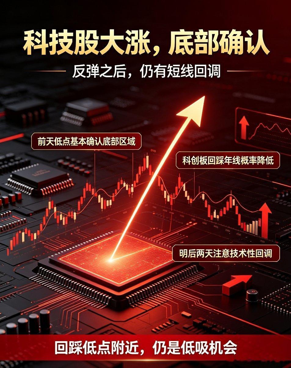 科技股强势反弹！市场底部正式确立，后市节奏清晰定调今日A股市场迎来企稳反弹行情，