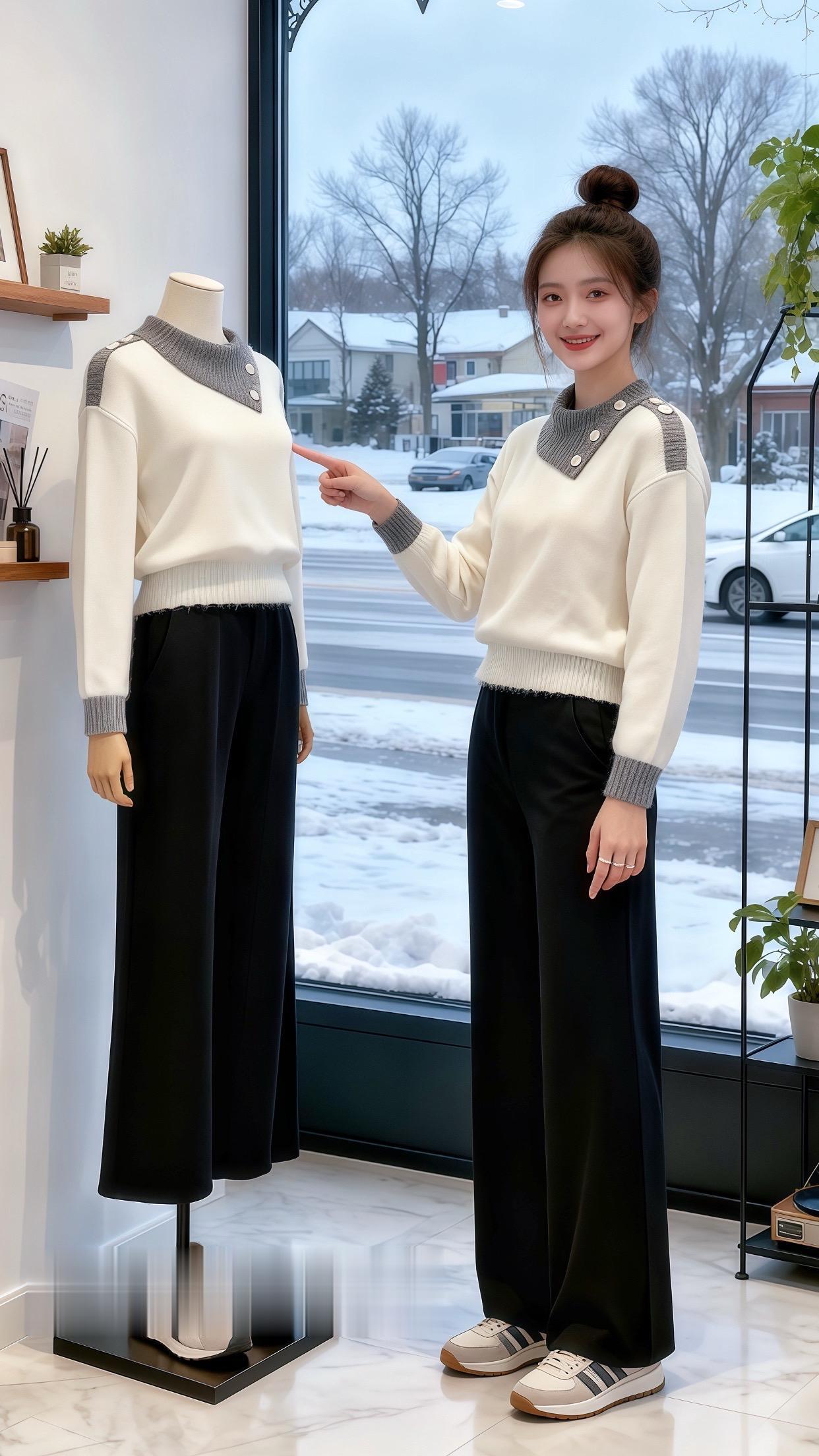 费尔岛毛衣搭配思路分享 冬在等一场雪氛围感转场 秋冬穿搭避雷单品 冬季...