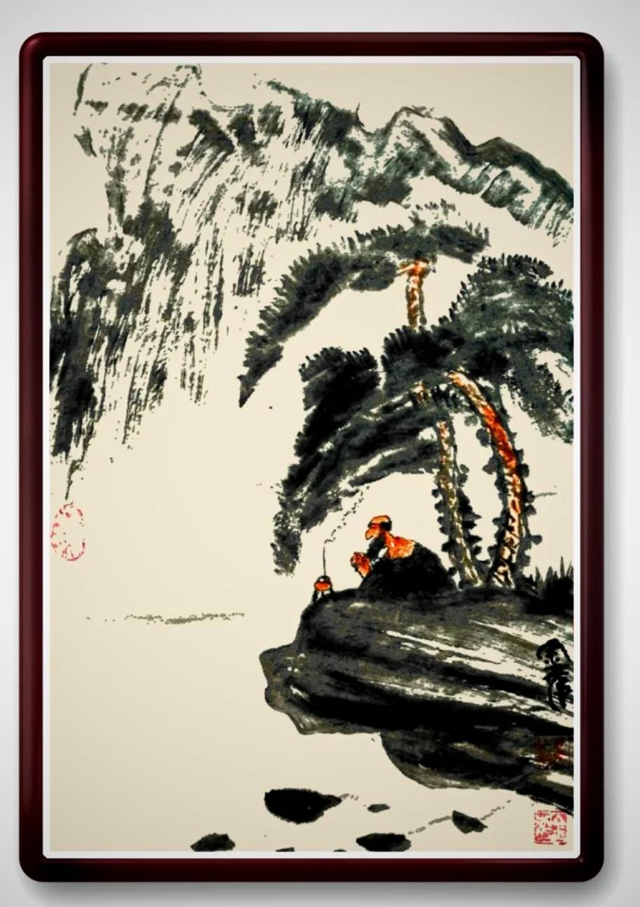 #万能生活指南#
低头望见水中天，
荒草霜林入苍烟，
玉门春风何时度？
吹开百花