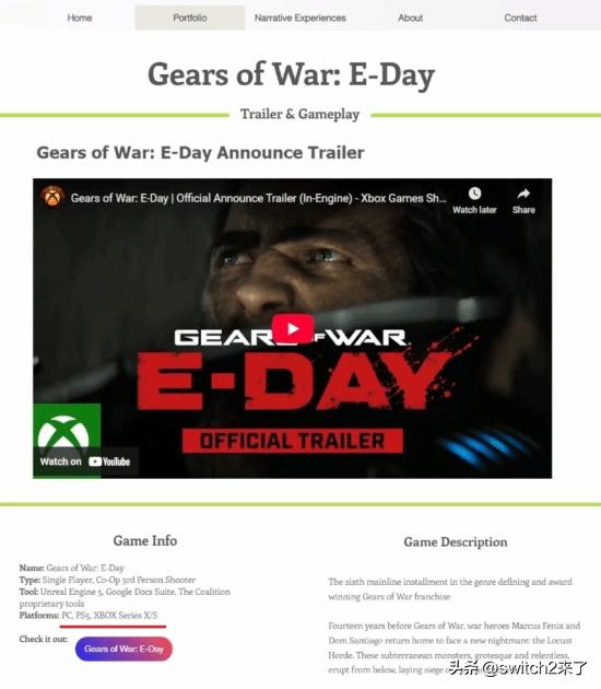 尽管微软已推行旗下游戏登陆竞品主机的全新政策，但《战争机器：事变日》登陆索尼 P