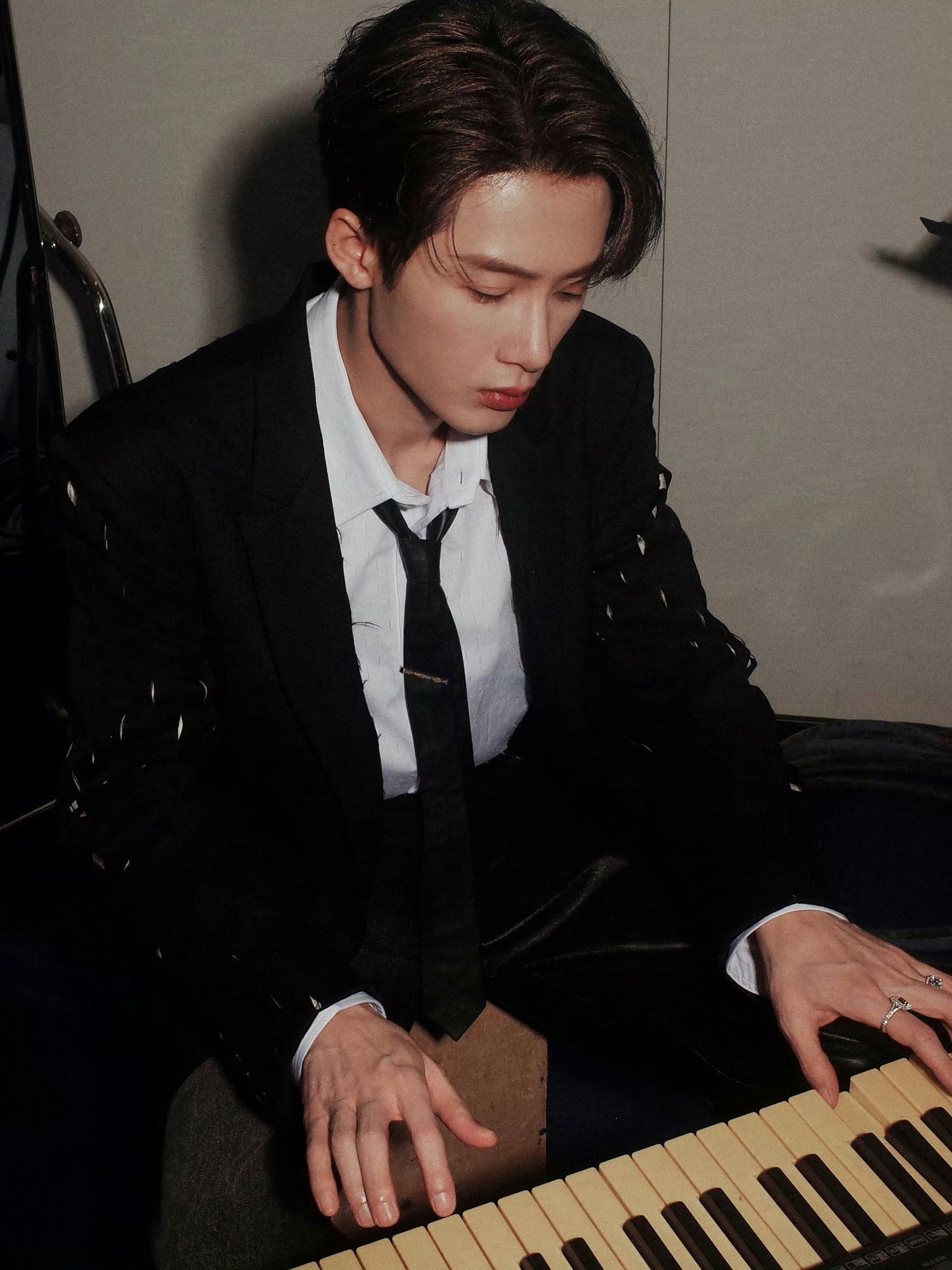 好久没看到老公弹钢琴了，我许愿