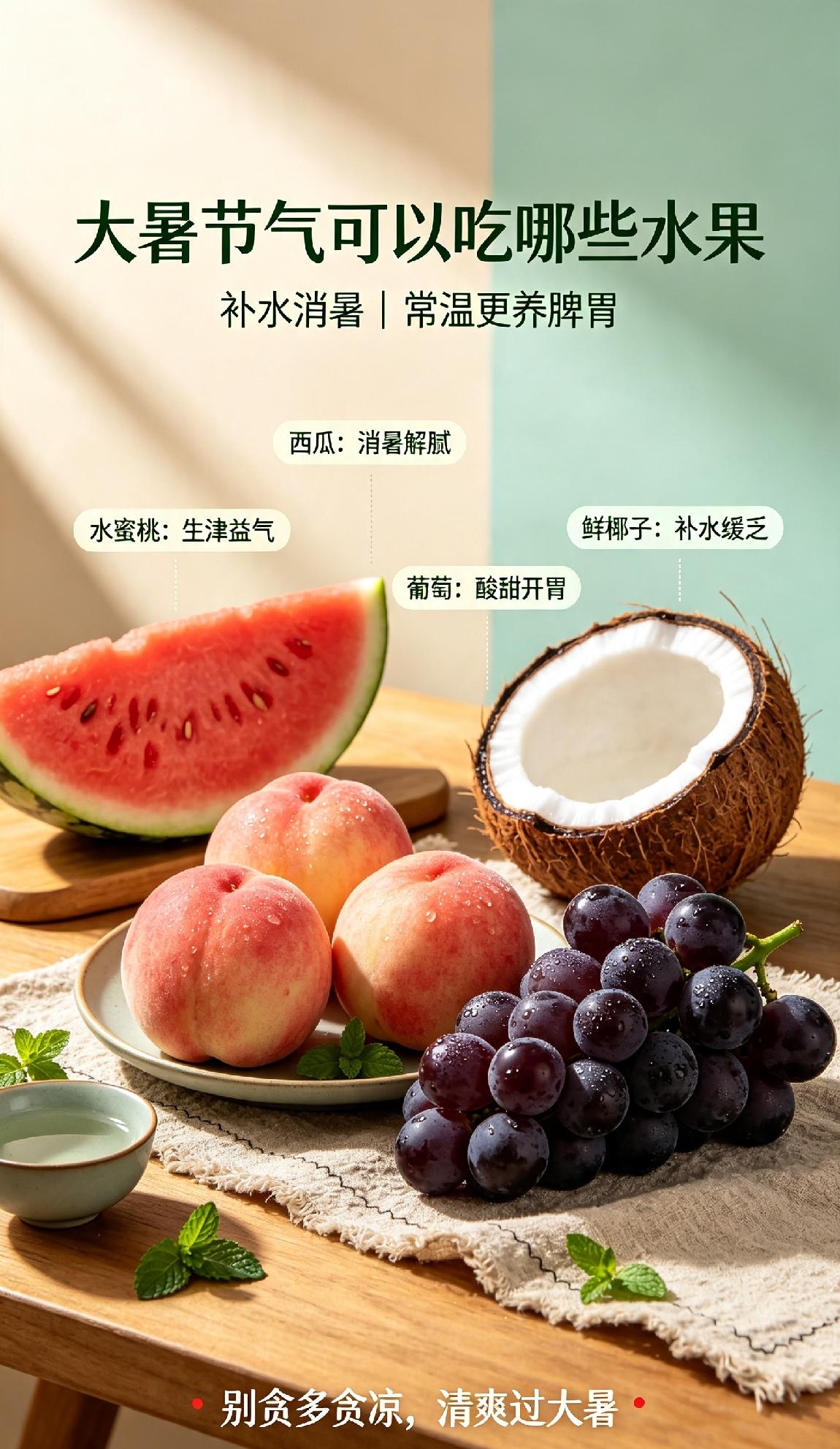 大暑一到，湿热感直接拉满，动不动就口干冒汗没胃口。比起猛灌冰饮，吃点应季的新鲜瓜