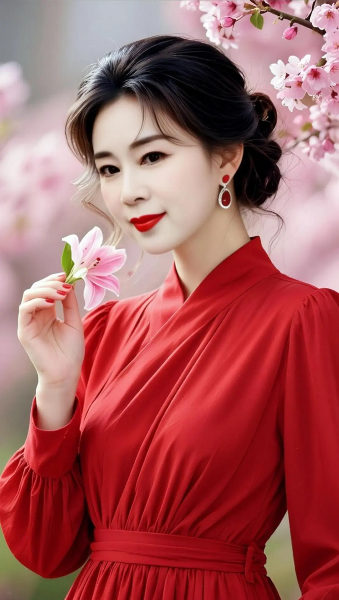 AI春日红装照 随变ai随便玩