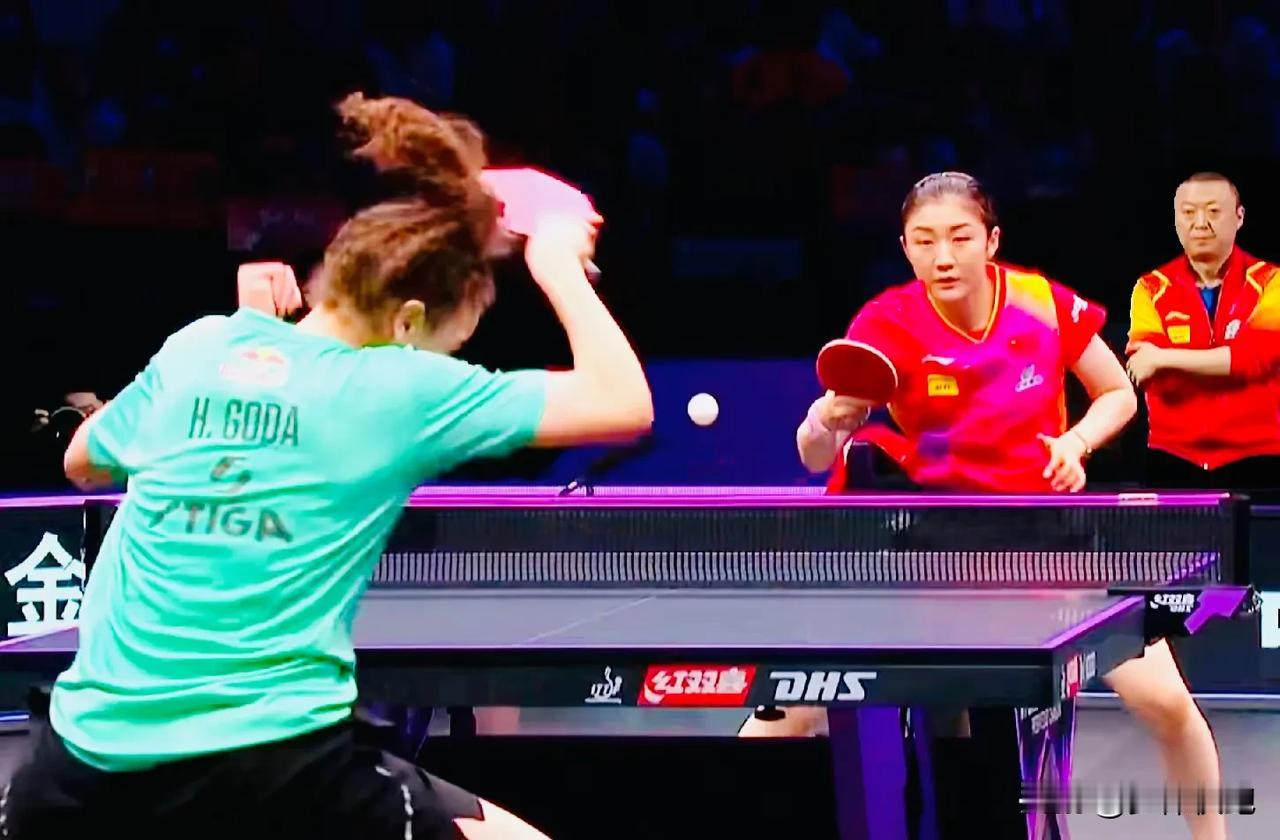 陈梦决胜局1-6落后的情况下逆转到11-9，最终3-2惊险淘汰埃及16岁的小将汉