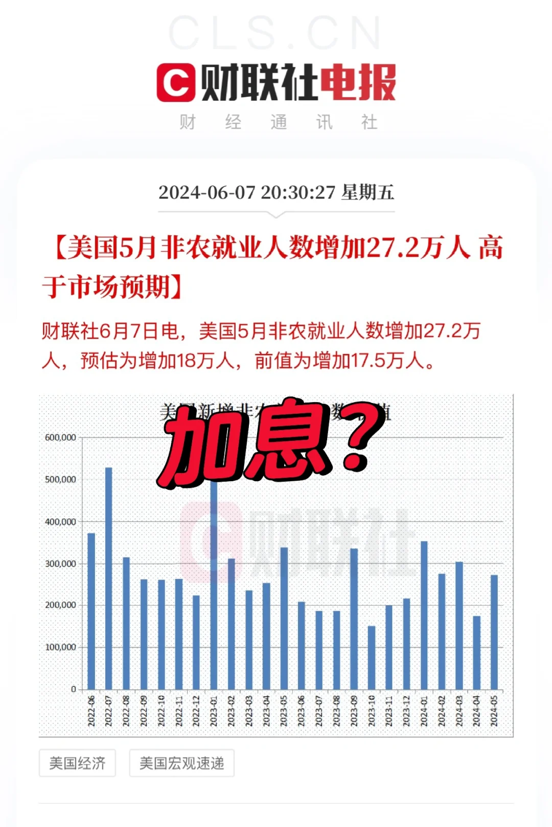 非农数据感人，美国还要加息？憋尿大赛总决赛