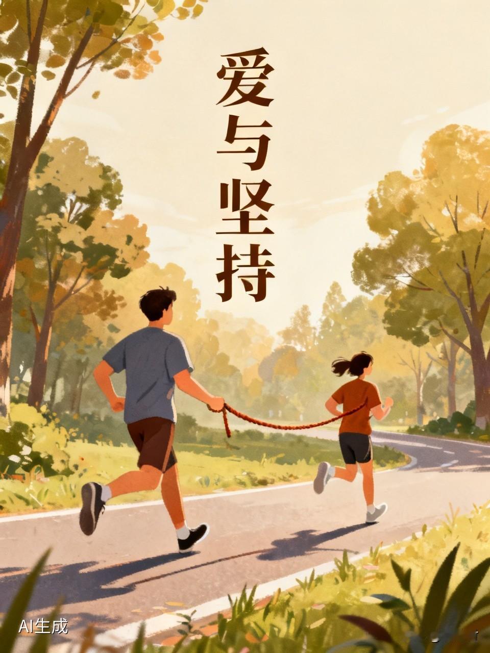 儿子每晚用绳牵着脑梗父亲跑步 最近看到个“儿子每晚用绳牵着脑梗父亲跑步”的事儿，