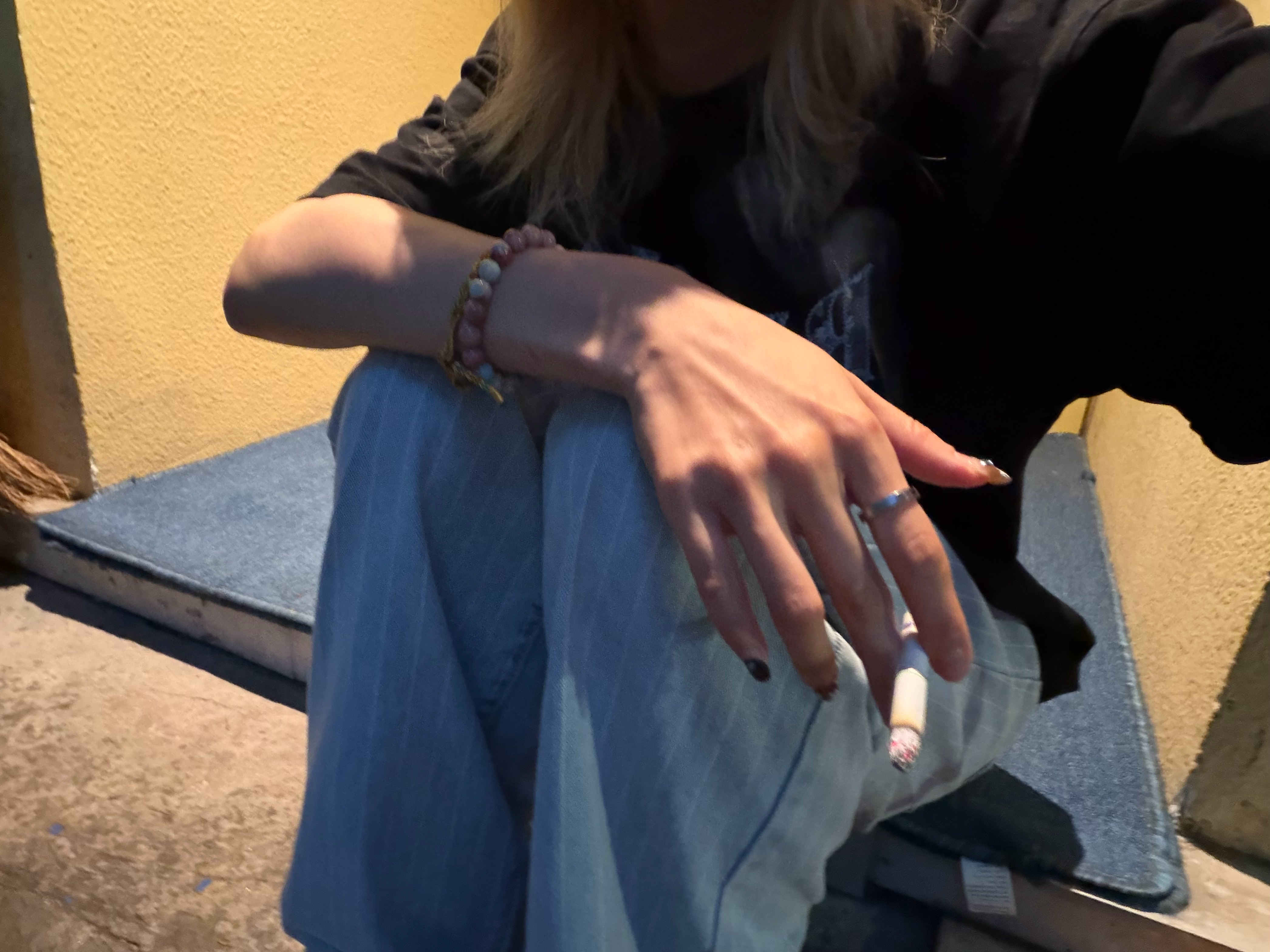 门口这个小台阶简直就是为我而生的 