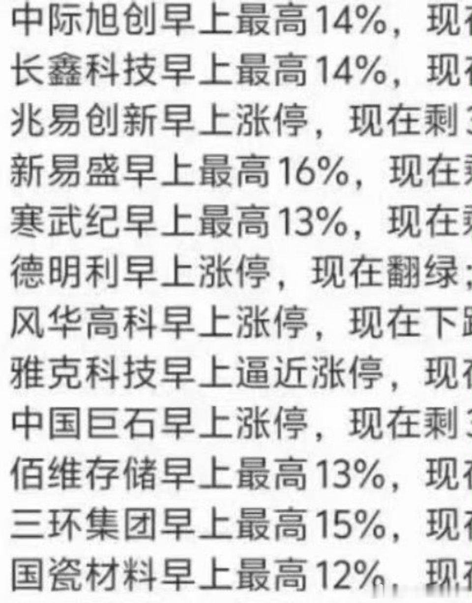 7月A股收官惨烈的冲高回落！科技板块集体上演“电梯行情”今天盘面最扎心的一幕，莫