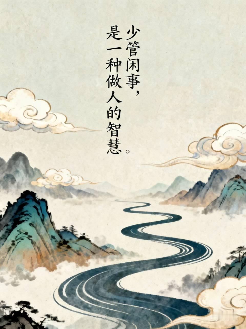 少管闲事少生气，这同样是做人的一种智慧。就拿我来说，我曾插手亲人的事，不仅搭进去