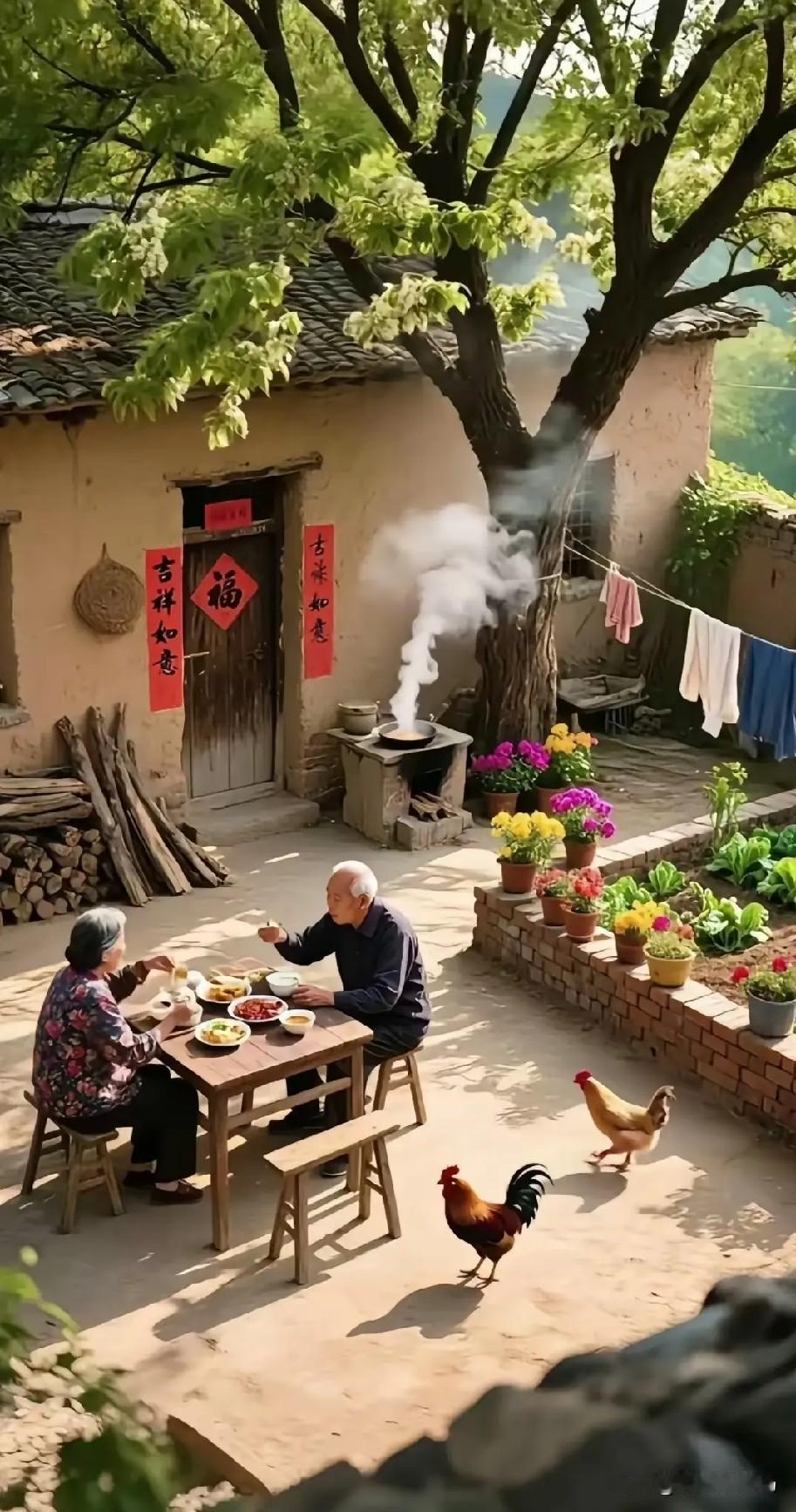 《灶火流年》

文/范圣嘉

柴灶铁锅煮寒暑，
田园牧歌亲手谱。
岁月悠长相扶助