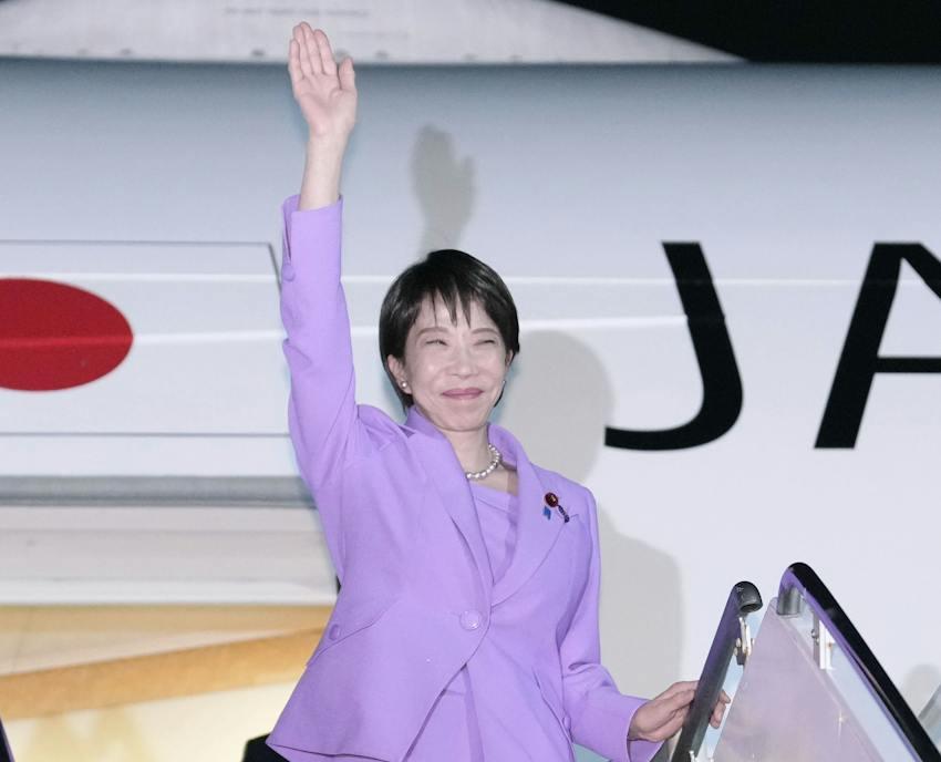 9月22日，日本首相高市早苗抵达纽约，出席联合国大会相关活动，并计划与特朗普会见