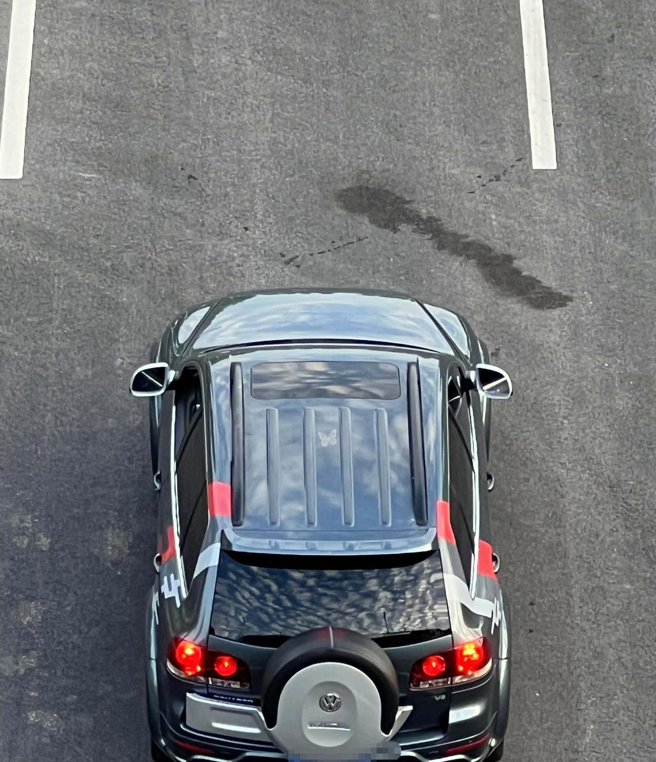 带书包的途锐，老朋友，不帅吗？2008款3.6 VR6大众途锐，原厂小书包加持，