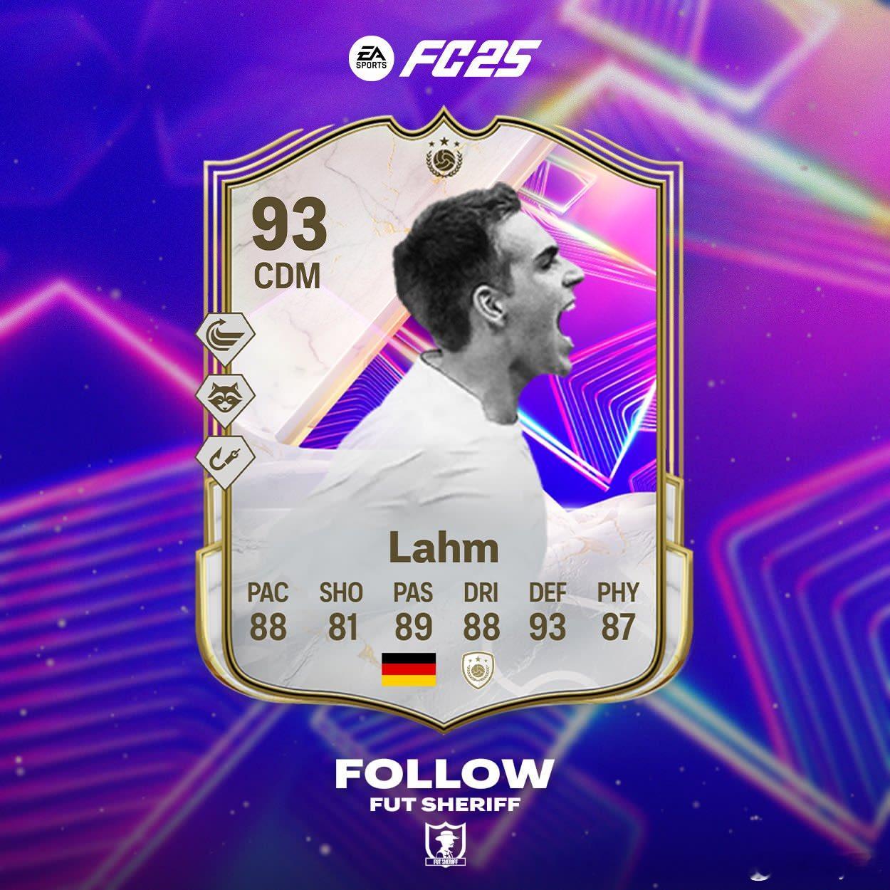UEFA追梦者传奇球星拉姆&卡卡的正式数据。FC25 ​​​