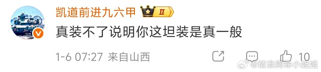 碰上个智力有问题的，比如这个，你想表达啥？还是你对毛子坦装有什么期望？ 