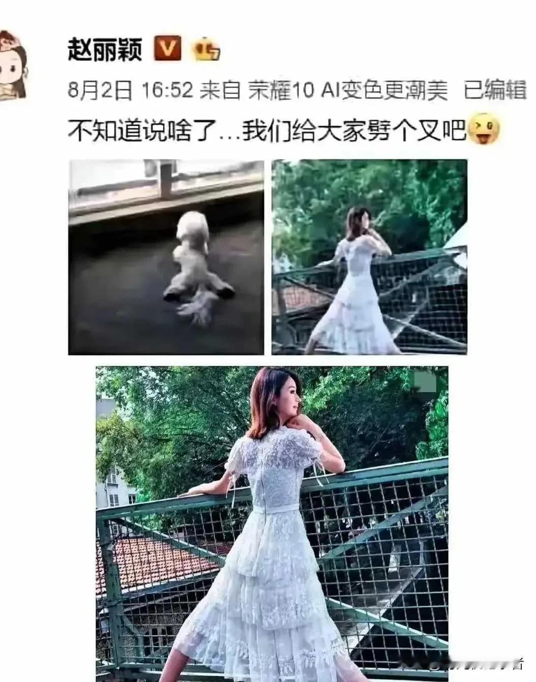 赵丽颖删除了三条惹争议的动态，真是又一次接住了流量，不愧是顶流明星。
赵丽颖总是
