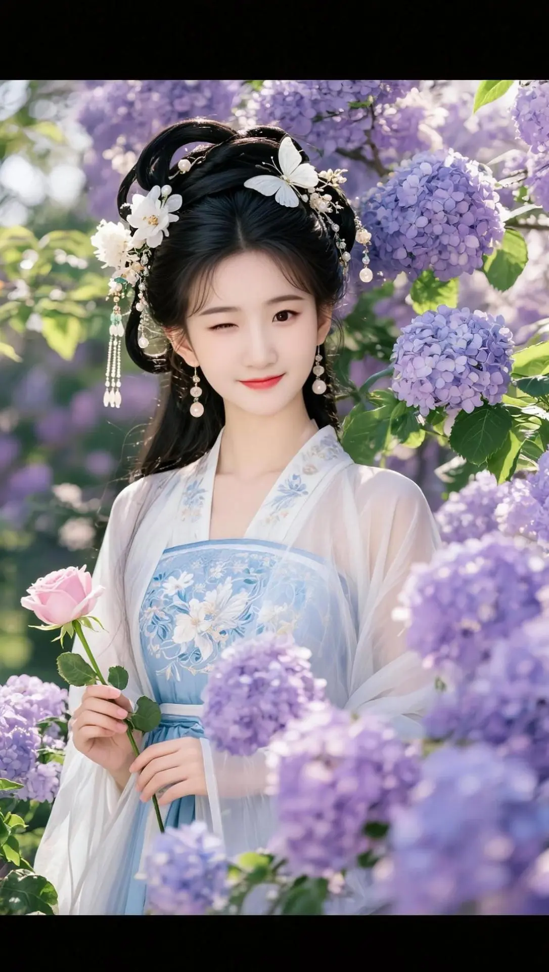 AI古风春日写真 ai创作