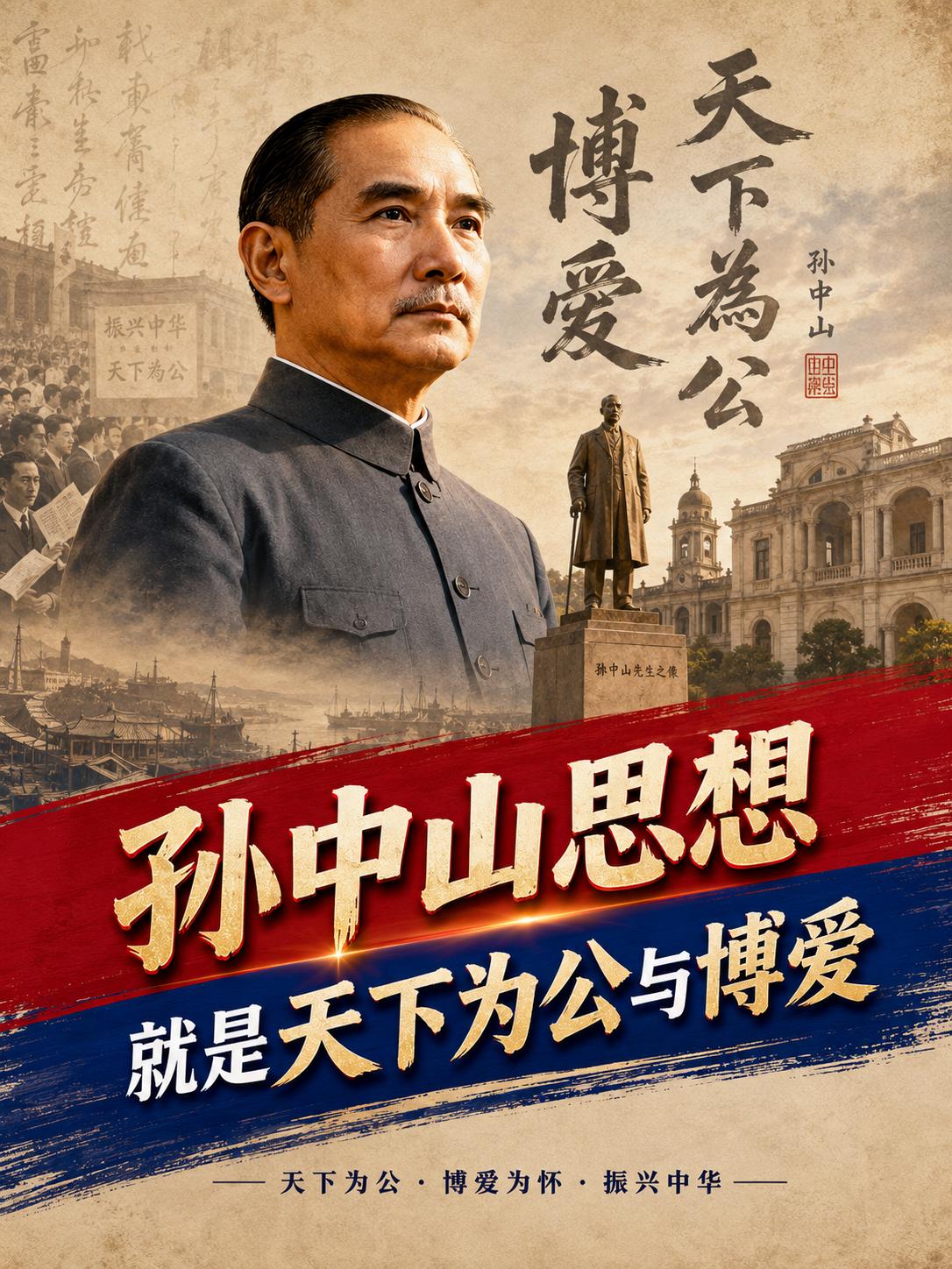 【庆哥评论 忆孙中山先生：天下为公与博爱精神是契合中国国情的珍贵精神财富】
 