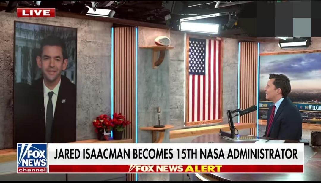 贾里德·艾萨克曼(Jared Isaacman)刚刚宣誓就任NASA局长，并且谈
