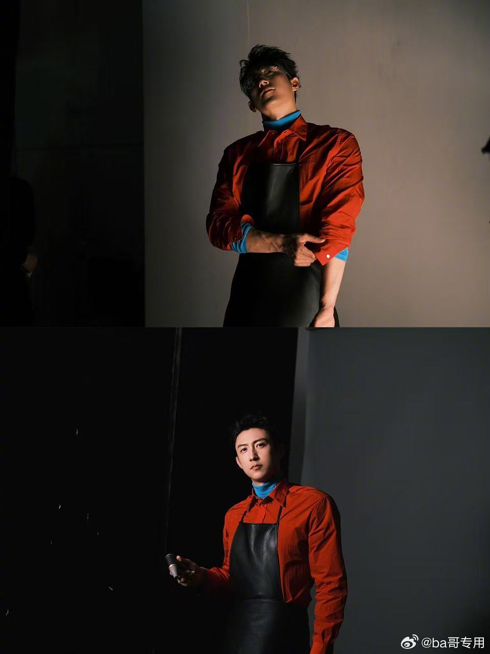 黄景瑜凛冽熟男大片这几张“大润发杀鱼装”还挺有斯文败类的感觉，什么时候演个反派吓