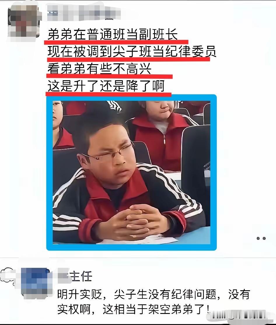 算提拔吗？副班长带个副字，好像啥都可以管，但又好像啥都说了不算。
纪律委员，在纪