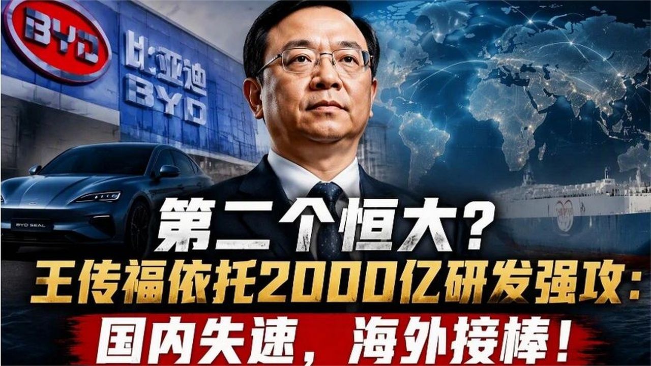 第二个恒大？王传福依托2000亿研发强攻：国内失速，海外接棒