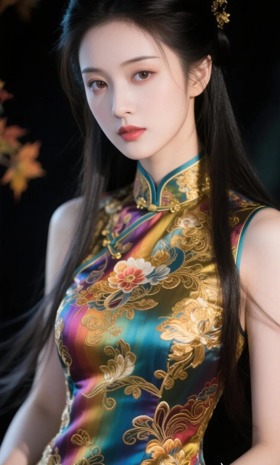 穿旗袍搭配什么发型好?你们看这件旗袍配这个发型可以吗？
