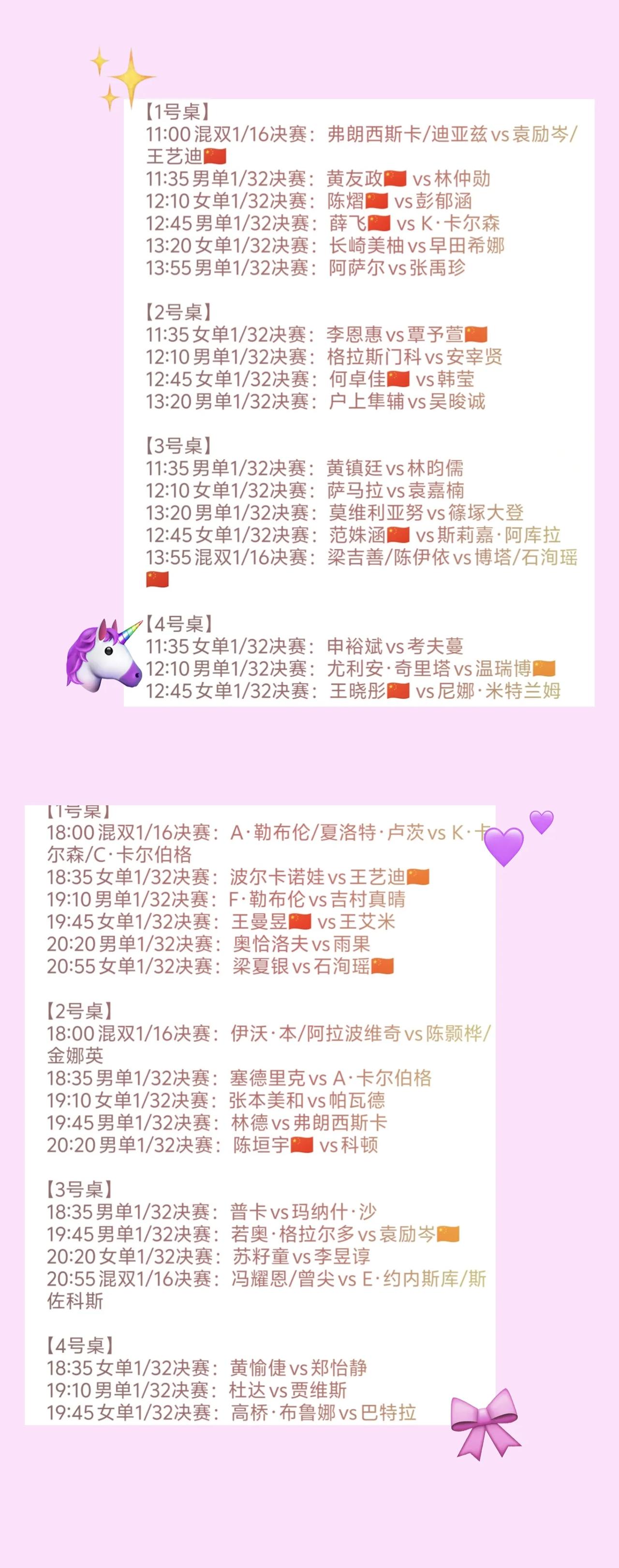 WTT中国大满贯比赛，
今天（10月4日）将进入到正赛阶段，
国乒多人出战，
可