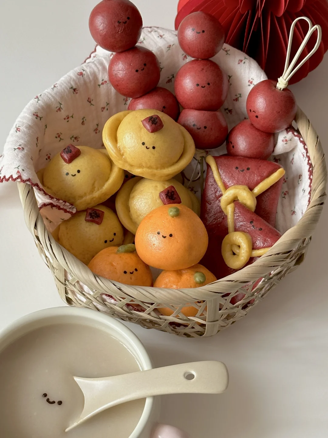 蒸一篮子红红火火的🧧jellycat福气馒头