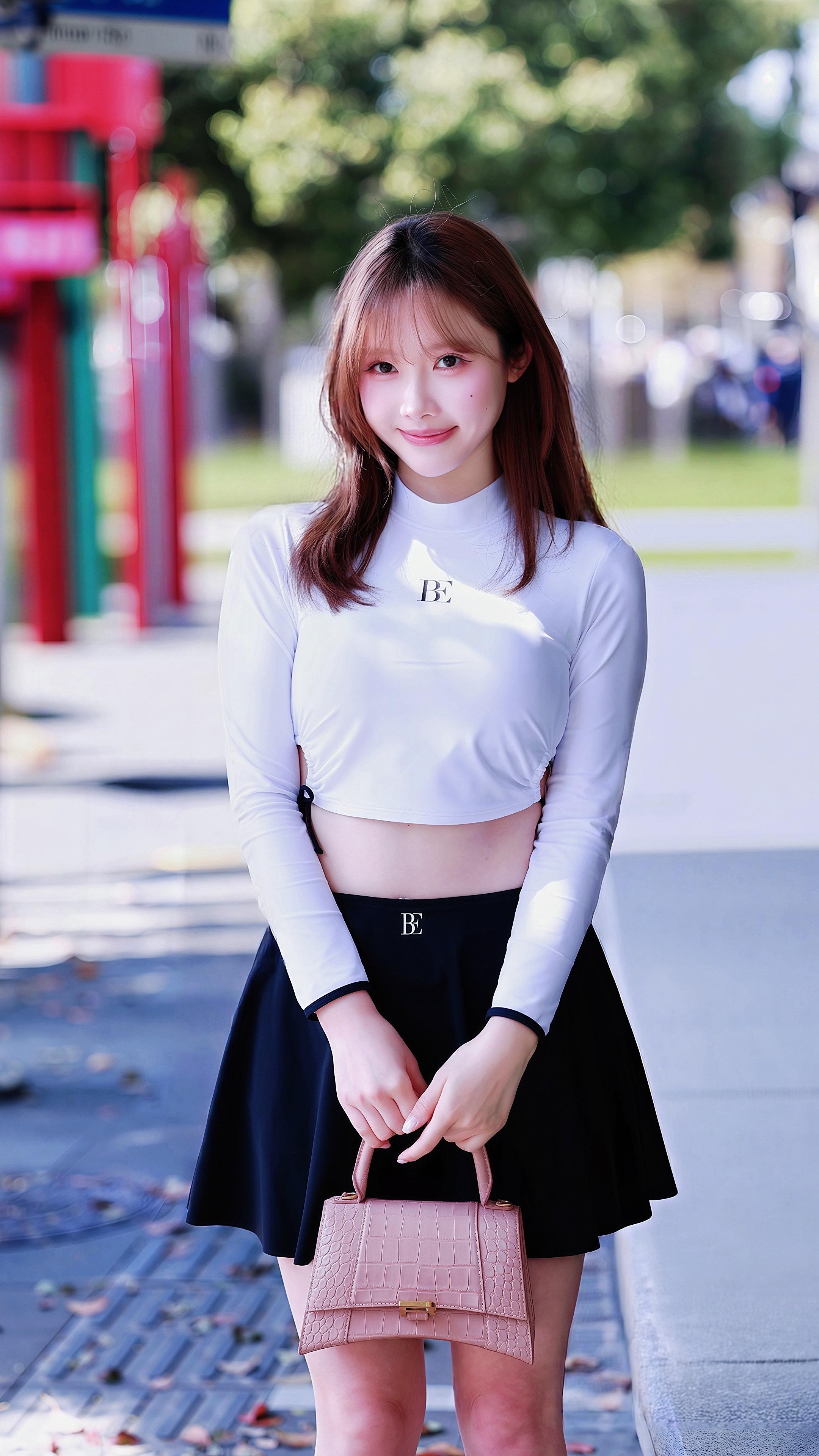 上海街拍｜梨涡允允。杭州女孩，美女博主，巨蟹座