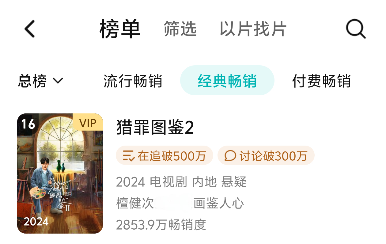 完结一个季度了，拉新还能再上一位[馋嘴]拉新年榜第16位，就这个《猎罪图鉴2》牛