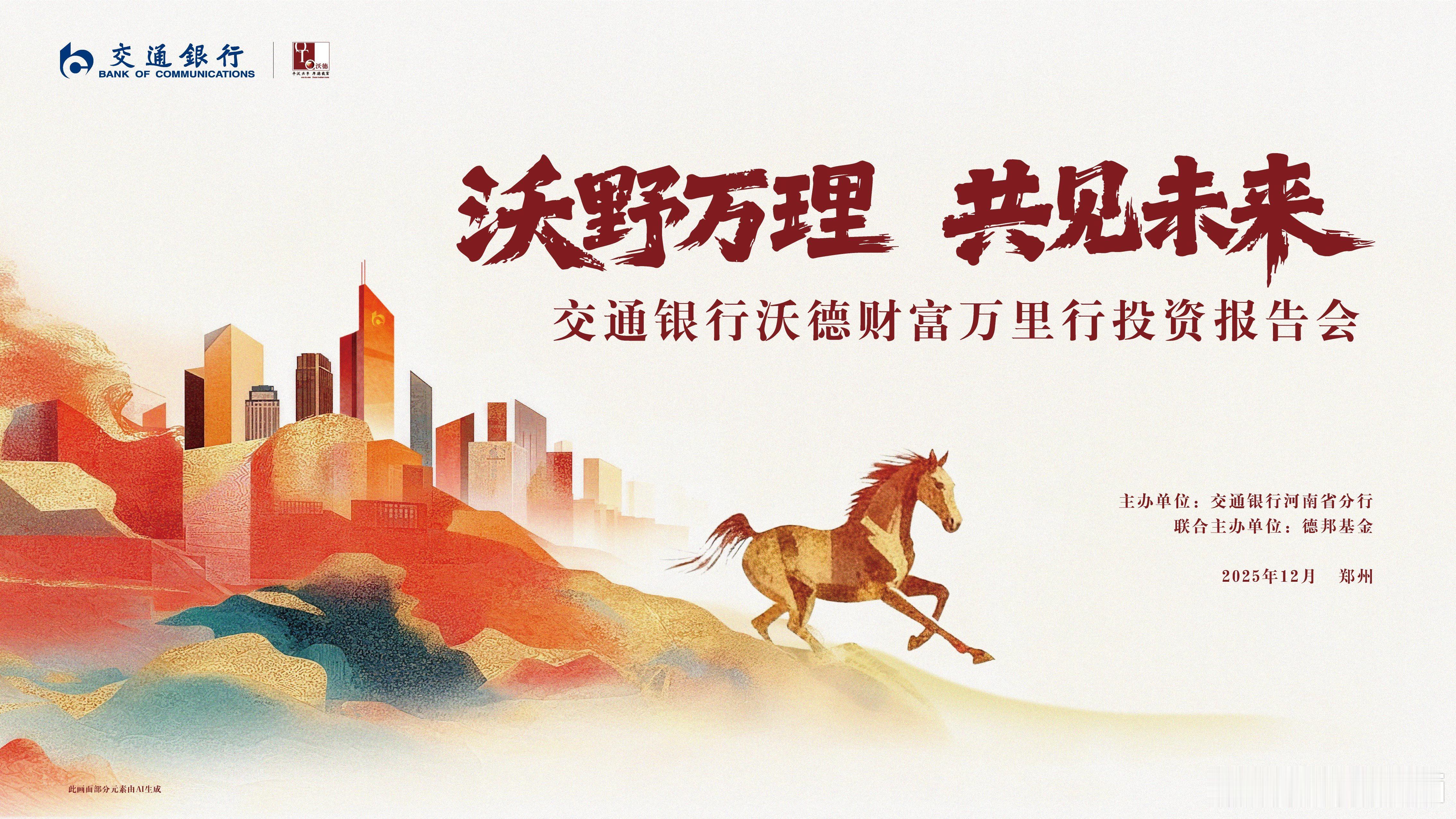 交行沃德财富万里行，河南站 郑州