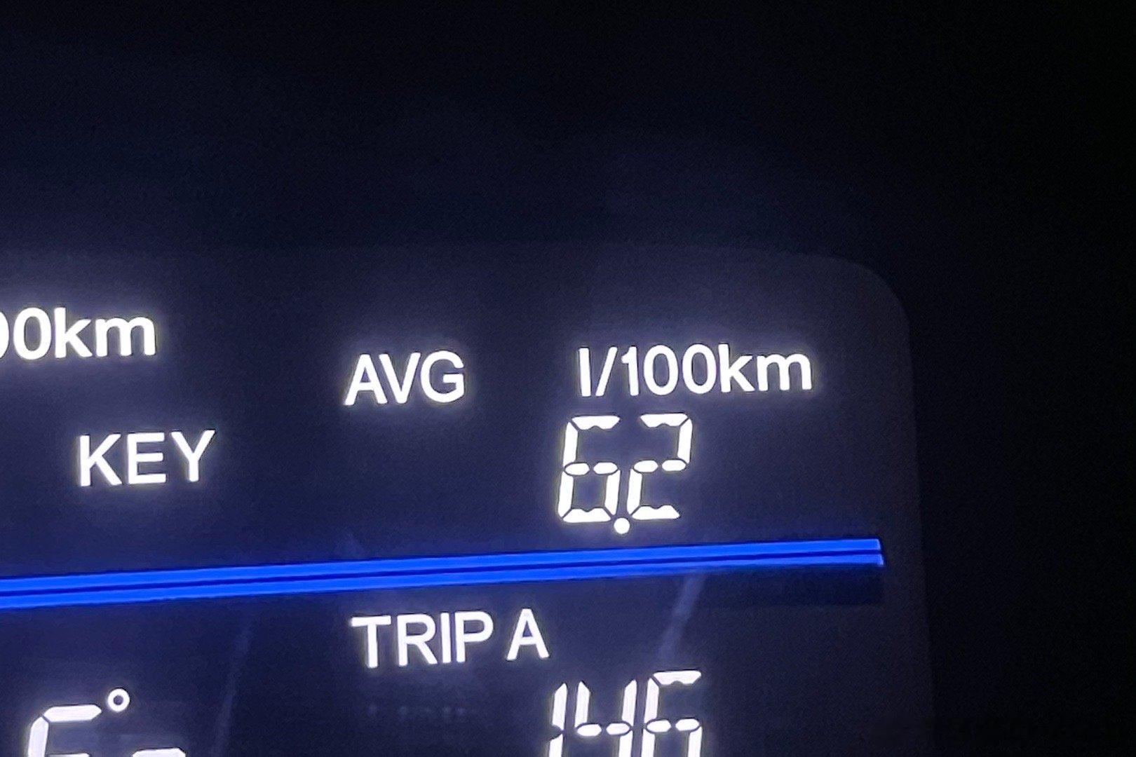家里老旧燃油车跑了个小高速，油耗6.2L/100km，放现在新车市场里算什么水平